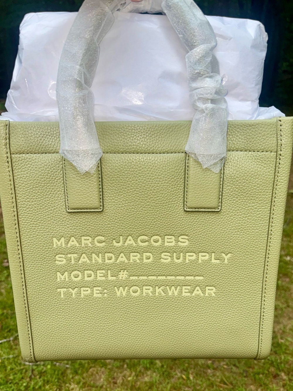 Marc Jacobs Green Leather Tote Bag - Standard Supply Workwear
